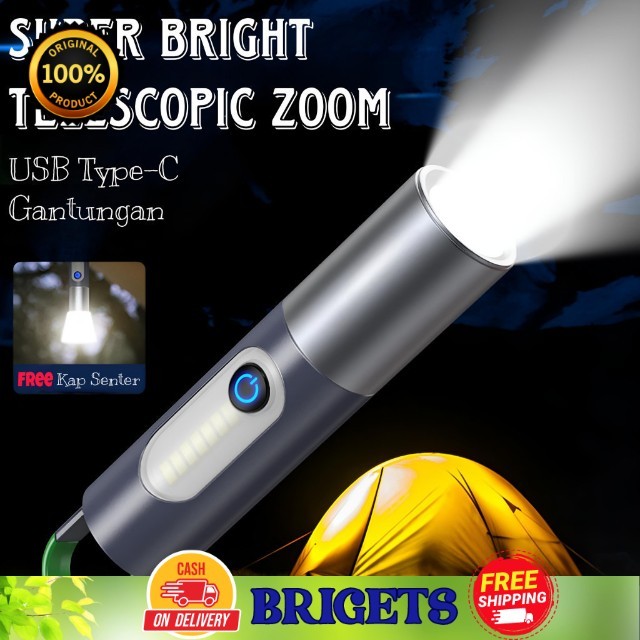 MURAH PREMIUM  Senter UV Senter Berlkualitas LED ORIGINAL Import Awet Murah Senter Telescopic Zoom S