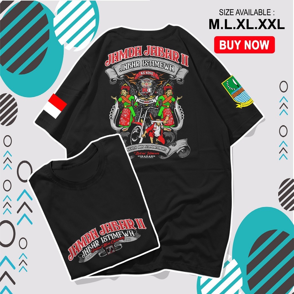 KAOS JAMDA JABAR II JABAR ISTIMEWA ORIGINAL RX KING INDONESIA