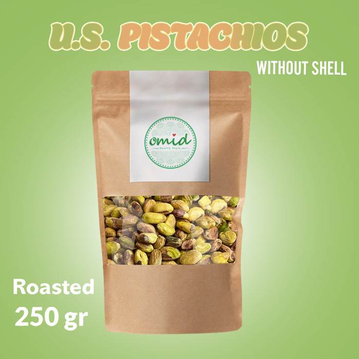 

Roasted Pistachio No Shell (Biji Kacang Pistachio Mentah) 250 gr - USA