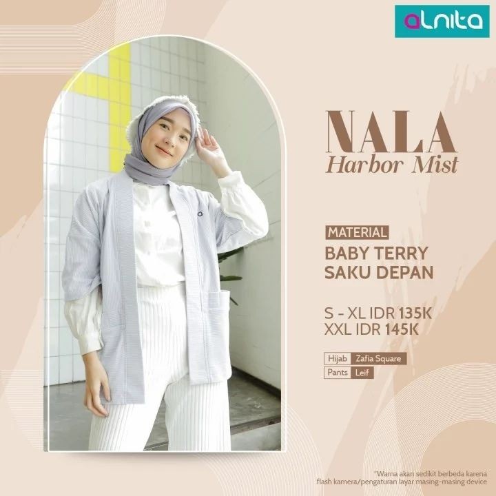 YasminShop~ Alnita Cardigan Nala Outer Rajut Hangat Original
