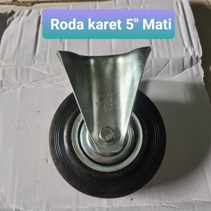 Roda karet 5 Inch Mati