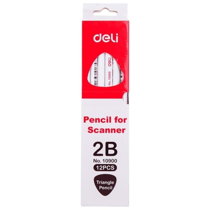 

Deli | Pensil Kayu (Graphite Pencil) Pencil for Scanner 2B | W10900