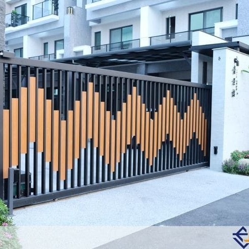 pagar besi modern minimalis Kombinasi grc