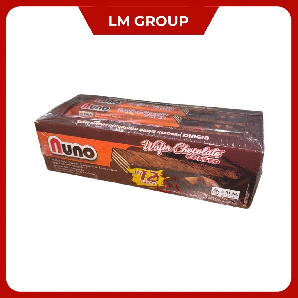 

Nuno Wafer Salut Cokelat Dengan Krim Cokelat 1 Pack Isi 12 pcs @16gr