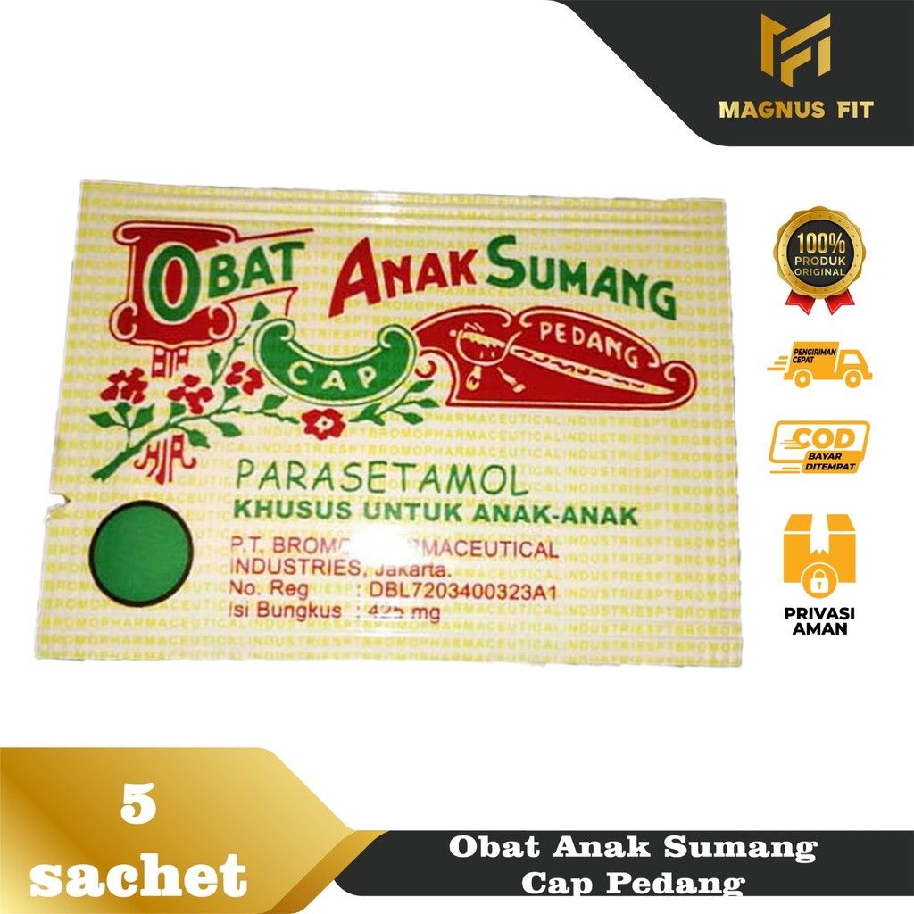 ☘️Magnus Fit☘️ Obat Puyer Cap Pedang Obat Anak Sumang Paracetamol Anak isi 10 sachet
