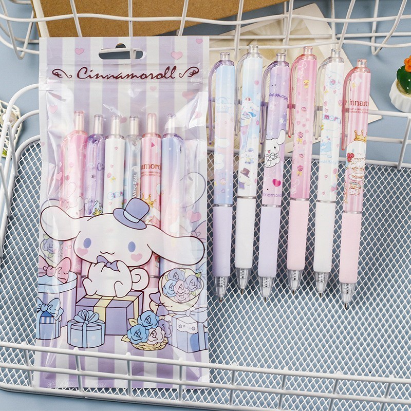 

6 pcs/SET Cinnamom Pulpen gel mekanik 0.5mm lucu Murah pena mekanik kartun berbagai macam motif Alat tulis Kado hadiah gift anak Ballpoint sekolah kantor pelajar