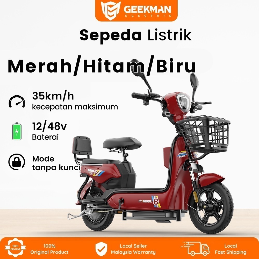 Geekman Sepeda Listrik Dewasa Sepeda Listrik Murah