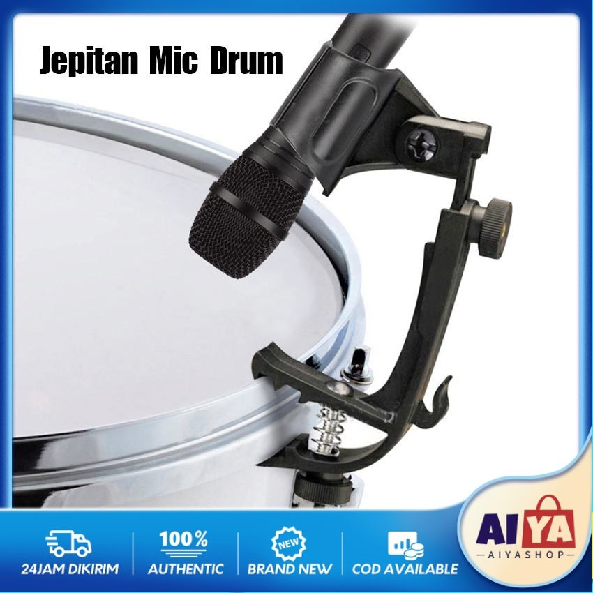 Stand Mic / Stand Mic Kendang / Drum Hitam / Holder Jepitan Mic Drum / Jepit Mic Microphone
