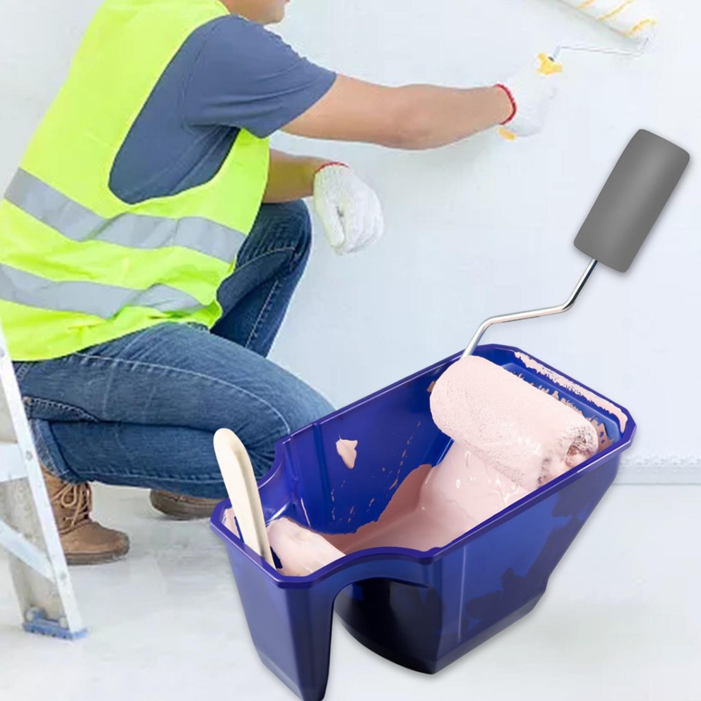

Paint Tool Painting Box Roller Brush Holding Paint Roller Tray for