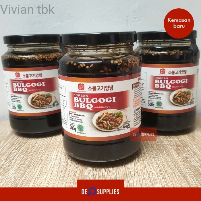 

vv Saus Bulgogi BBQ Sauce Jinsung 500gram Saos Bulgogi Import Korea