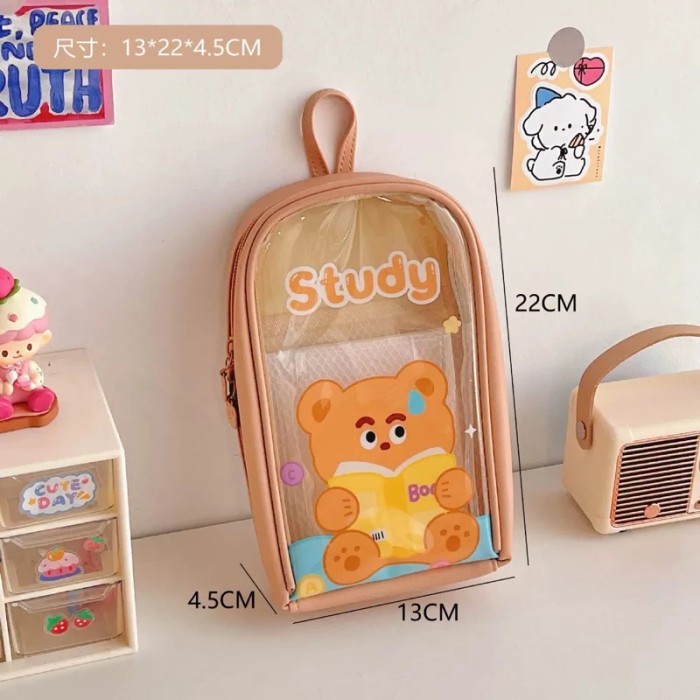 

[Best] KOTAK PENSIL LUCU KAWAII RT-143 - study brown