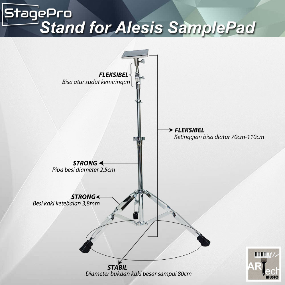 StagePro Stand Drum Pad Percussion for Alesis