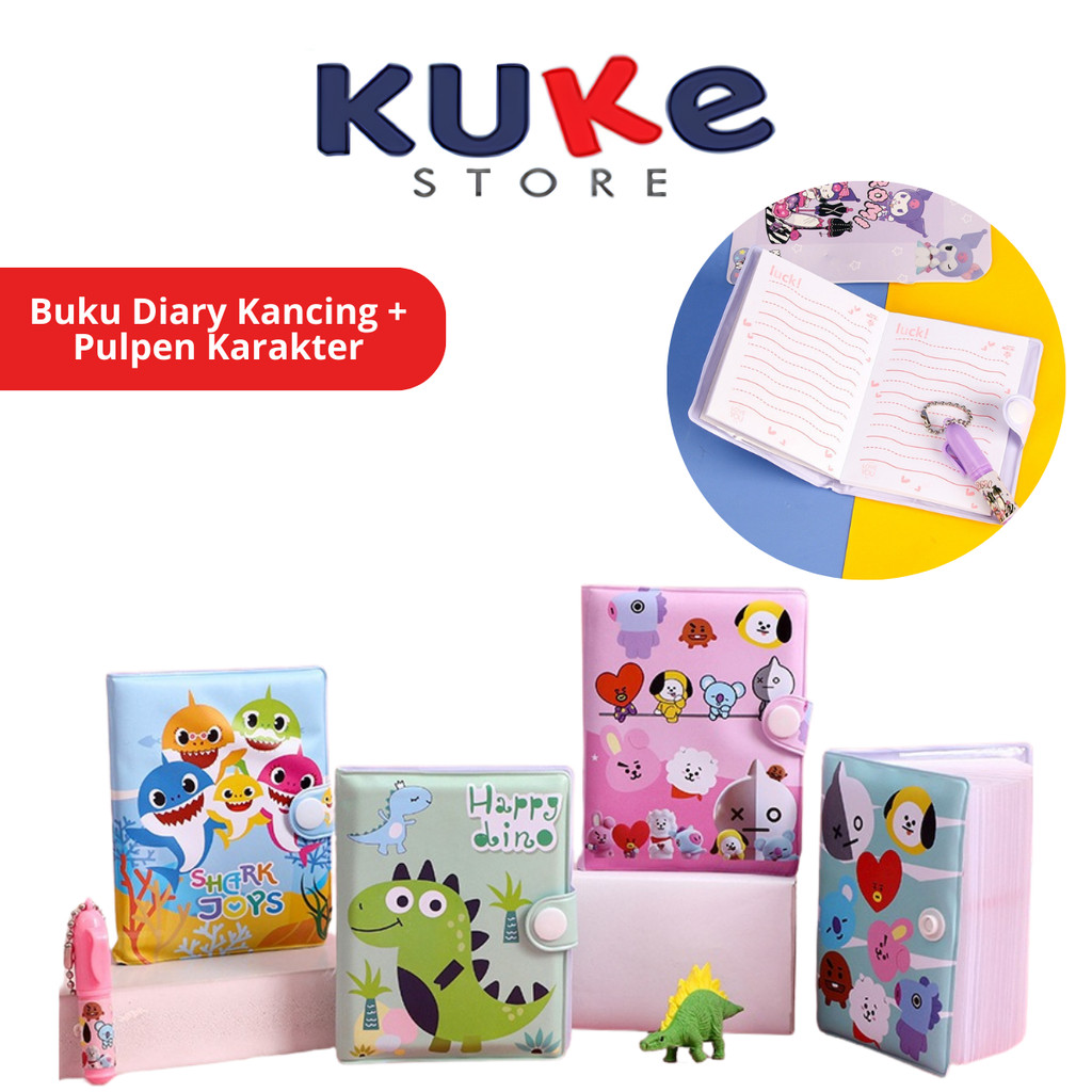 

Buku Diary Kancing + Pulpen Karakter Lucu Notebook Mini Portable / Jurnal Kecil Catatan Harian Pengingat Tugas Anak Dewasa / Pen Bolpoin Mini Imut Perlengkapan Sekolah Kuliah Kantor Hadiah Ulang Tahun Kado Teman Sahabat Pacar Mario Bros Avengers Princess