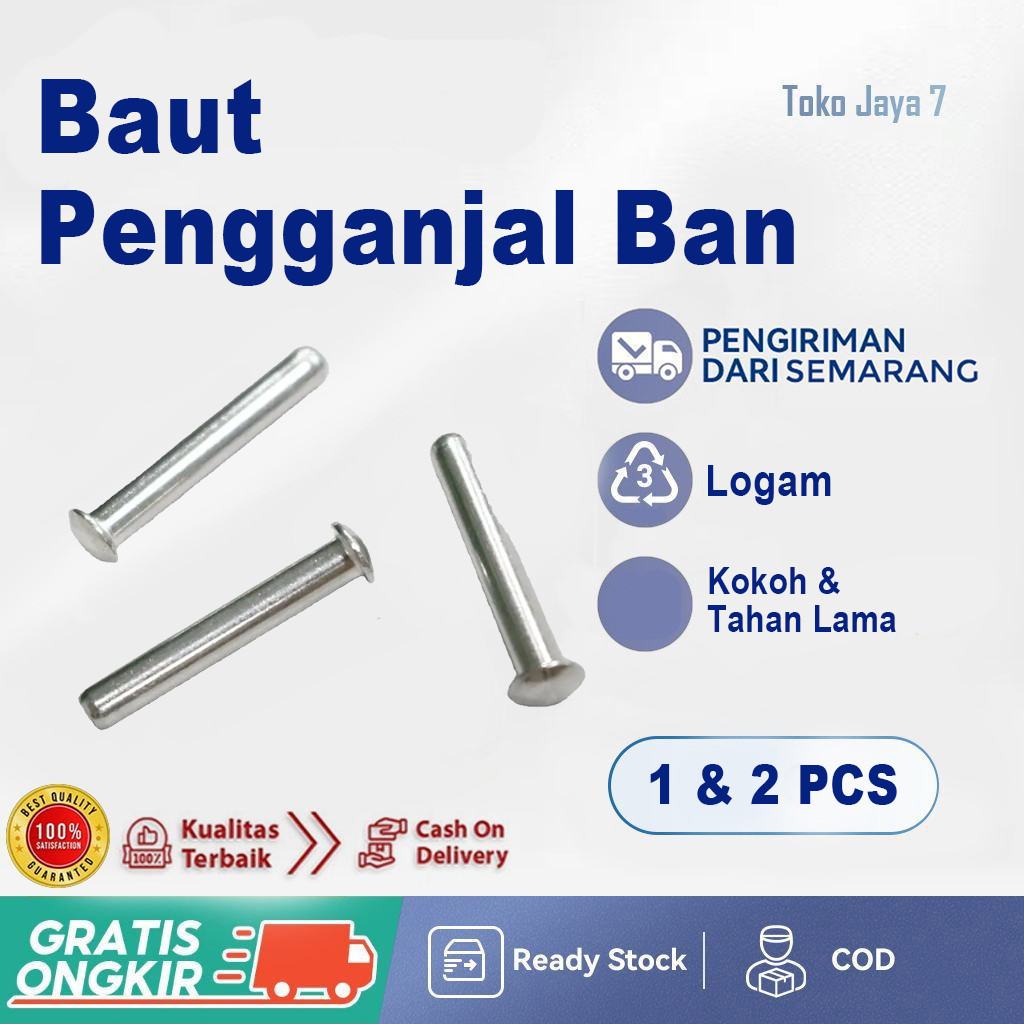 BAUT PENGGANJAL BAN MOBIL / BAUT GANJALAN BAN MOBIL RUBBER WHEEL STOPPER PEMBATAS PARKIR