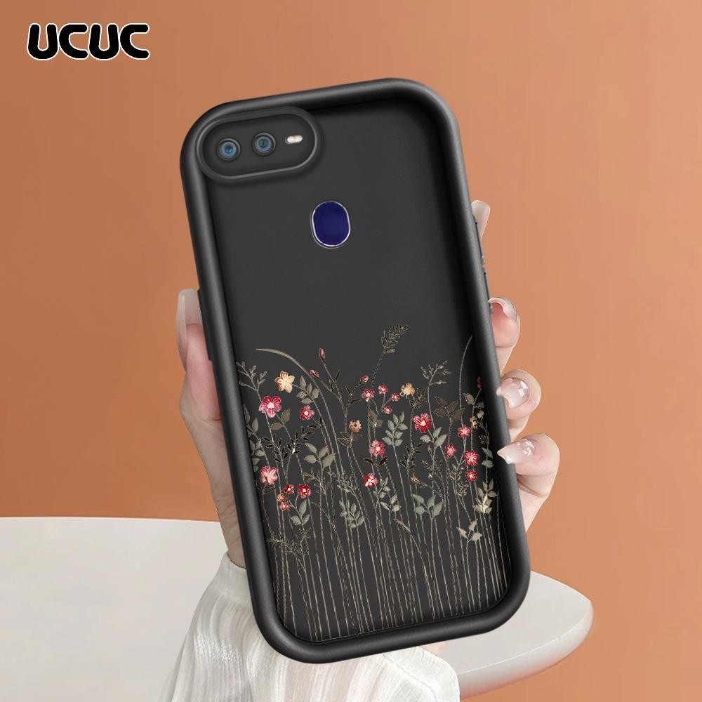 UCUC Realme 2 Pro U1 Soft Silicone Retro Flower Floral Pattern Untuk Phone Case Casing Hp Softcase K