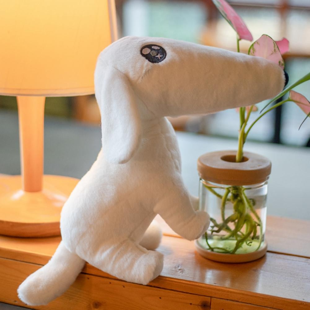 Dog Plush Doll Greyhound Plush Toy with Long Nose Soft Stuffed Ornament Funny Gift for Kids Do It fo