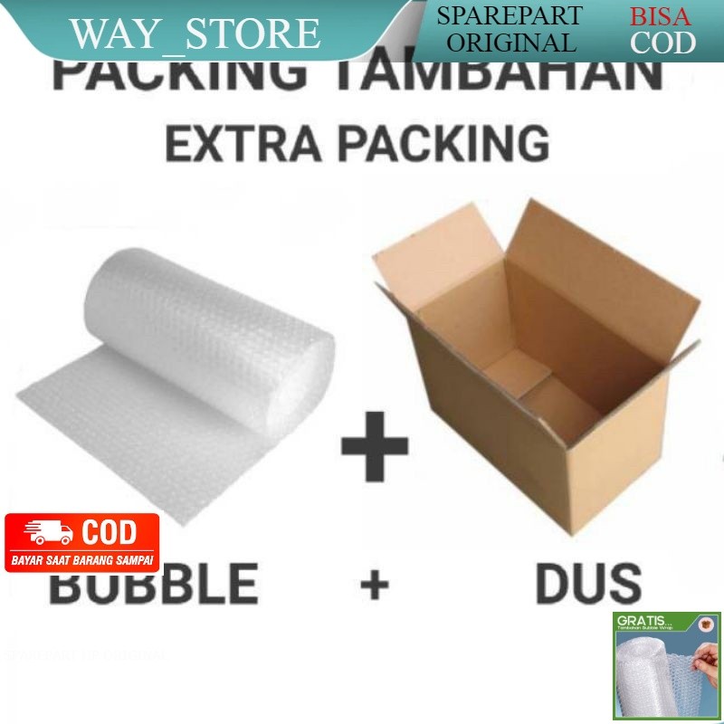 

READY AGAR BARANG LEBIH AMAN TAMBAHKAN KARDUS TEBAL