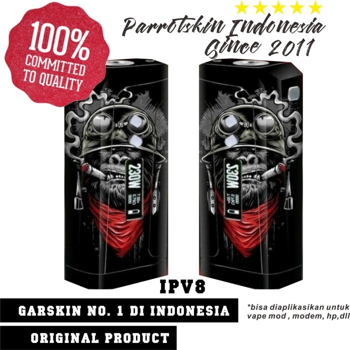Garskin vapor IPV 8 mod Monkey Soldier Edition bisa custom mod lain by Urbanite store