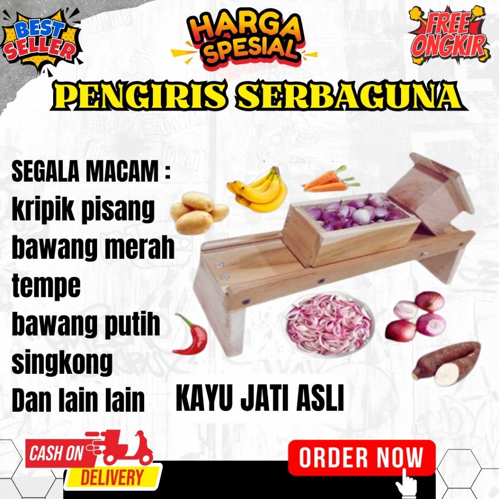 alat pengiris bawang merah / Pasah Bawang merah / Pasah Serbaguna / irisan bawang kayu/ parutan keri