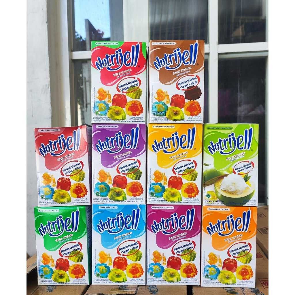 

Nutrijell PowderJelly Ekonomis 10gr Aneka Rasa Harga ecer