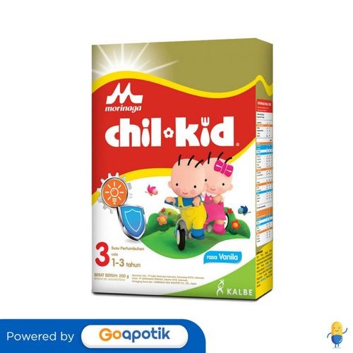 

Morinaga Chil Kid Gold 3 Susu Pertumbuhan Rasa Vanila 200 Gram Dus