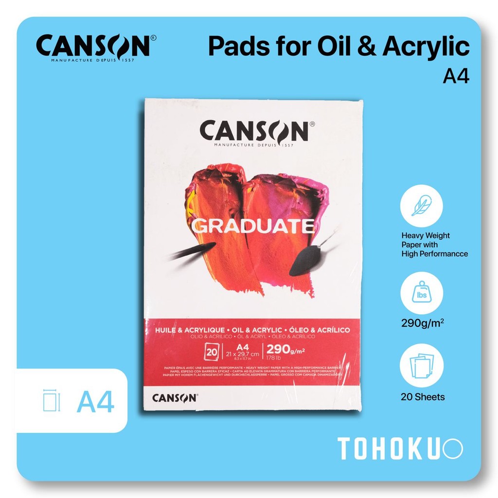 

Canson - Graduate Pads For Oil Acrylic A4