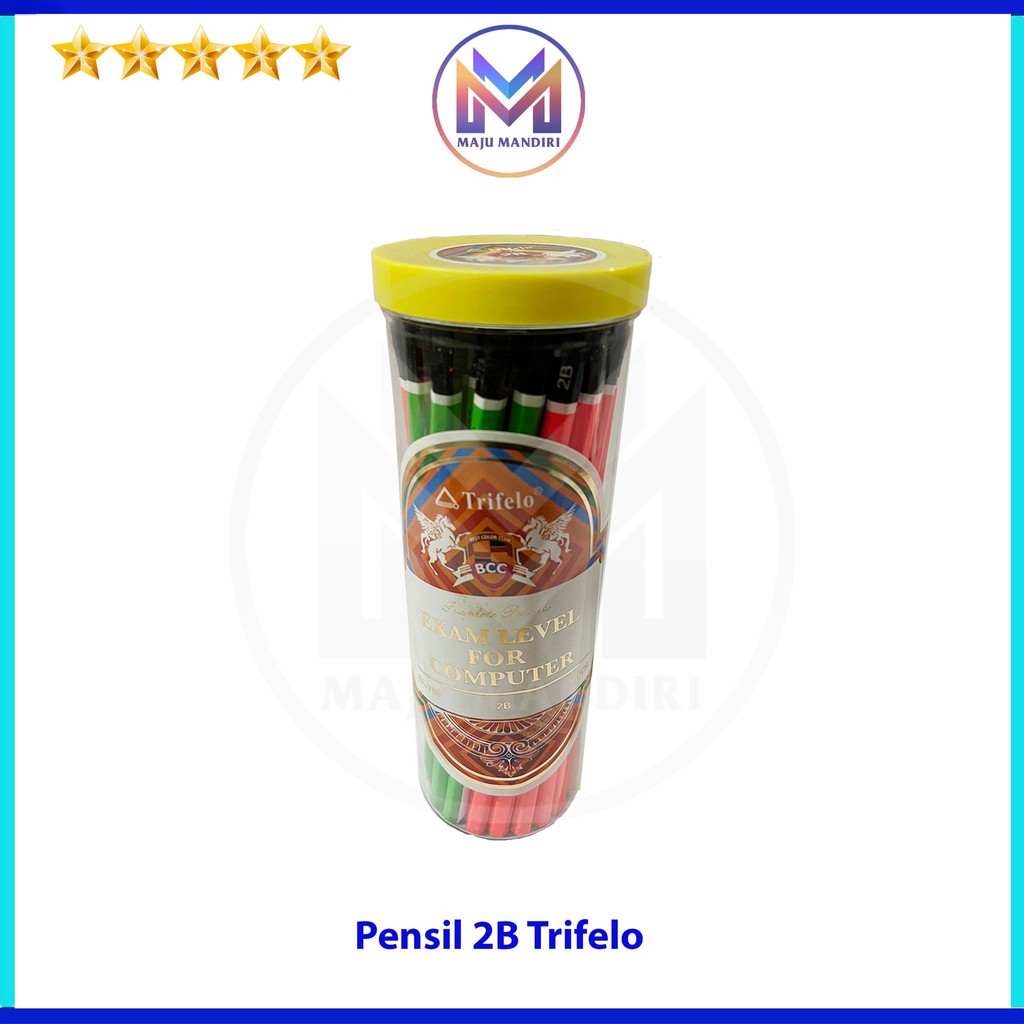 

Pensil Kayu Trifelo Slop Isi 36 pcs / Pensil Tabung TF 789 2B Metali