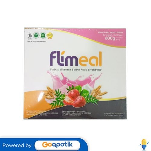 

Flimeal Minuman Sereal Rasa Strawberry 50 Gram Box 12 Sachet (600 Gr)