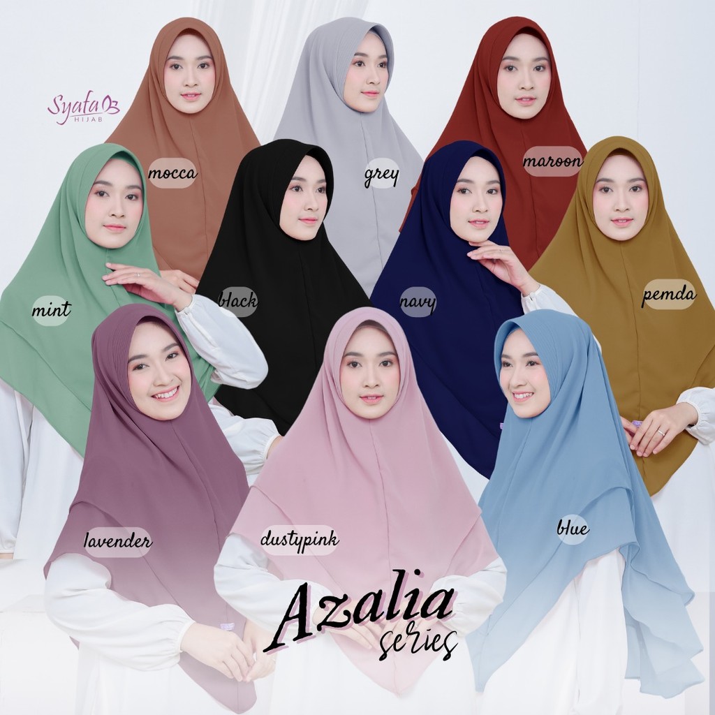 FawwazOShop - Hijab Instan Menutp Dada Syar'i Azalia Series by Syafa Hijab
