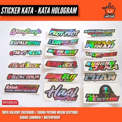 JDM Project - stiker pack racing / stiker kata kata / stiker viral / stiker pelan / stiker full seny