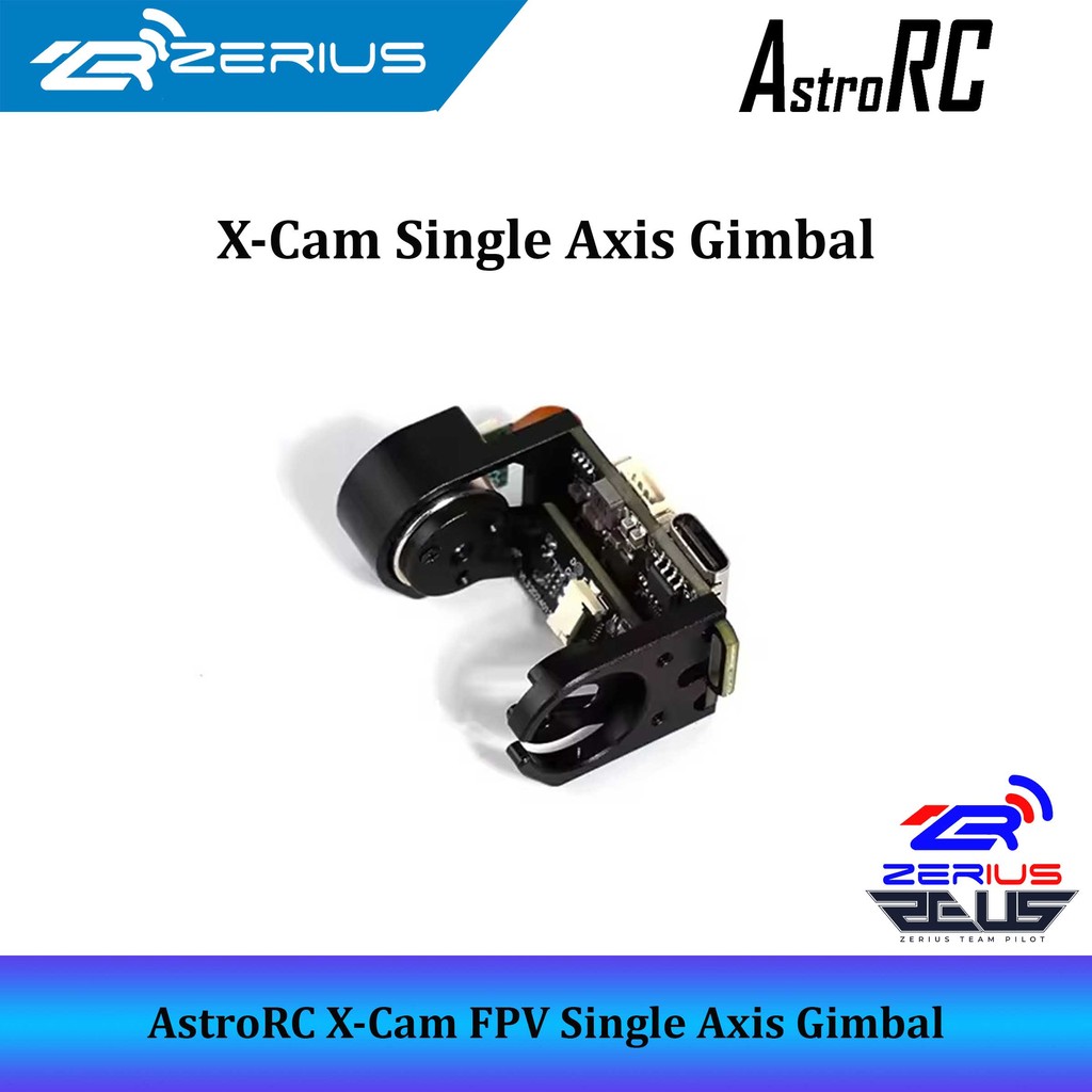 AstroRC X-Cam FPV Single Axis Gimbal for FPV Drone