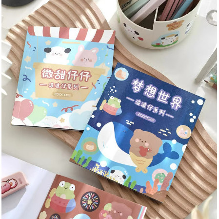 

Buku Sticker Zomo Isi 30 Lembar Cutted Tahan Air ANIMALS HAPPY EDITION Set Stiker Anak Gift