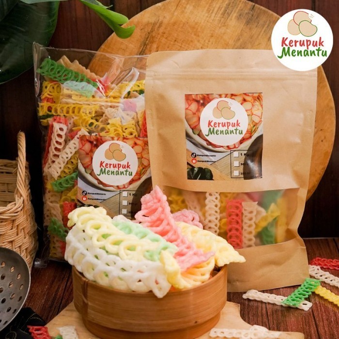 

cocoonrebirth Kerupuk Seblak Viral Rantai Warna Mentah 1 Kg