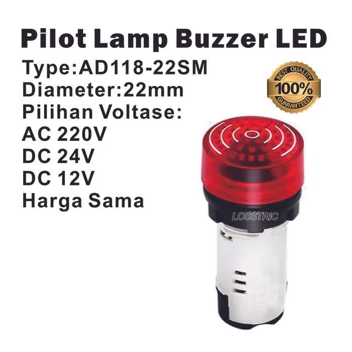 Pilot Lamp BUZZER LED 22mm BEST QUALITY