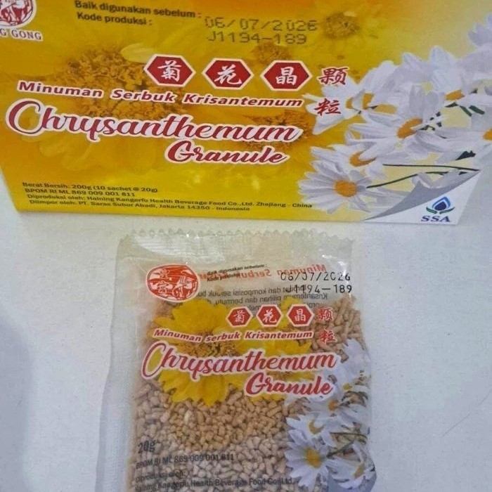 

Chrysanthemum Granule PER PCS 20 gram teh bunga granul / serbuk