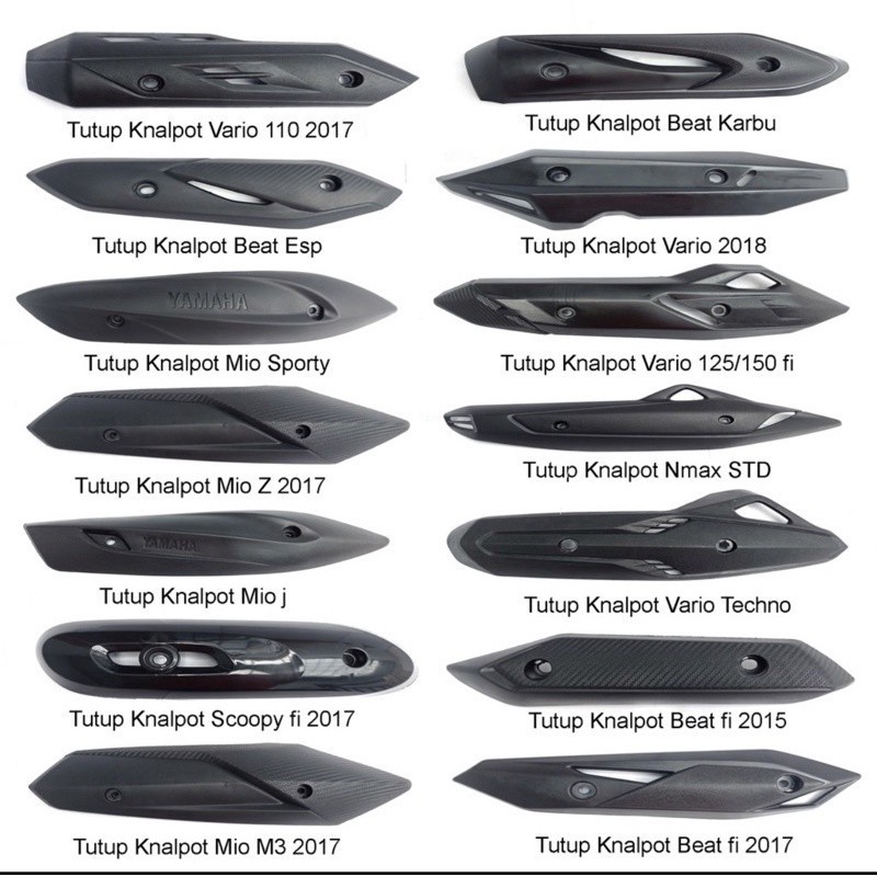 Cover Knalpot Motor Pelindung Knalpot Motor Original 100% Tutup Tameng Cover Knalpot Best Quality - 