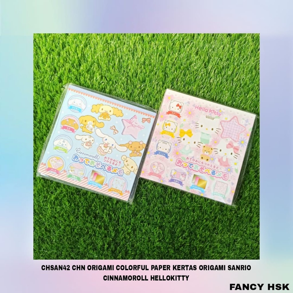 

CHN ORIGAMI COLORFUL PAPER KERTAS ORIGAMI SANRIO CINNAMOROLL HELLOKITTY CHSAN42