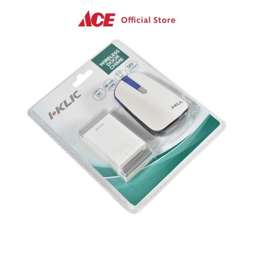 Ace I-Klic Bel Pintu Nirkabel Kinetic 581P Door Bell Wireless Door Chime Penanda Panggilan Pintu Bel
