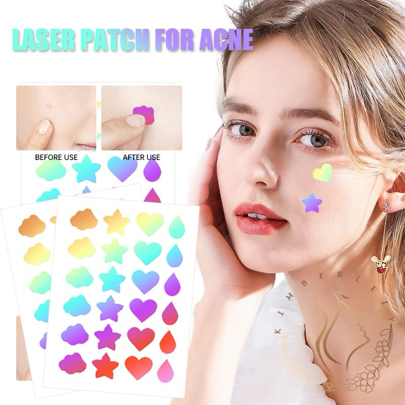 Acne Patch Stiker Jerawat Colorful Hydrocolloid Acne Pimple Patch 36 pcs
