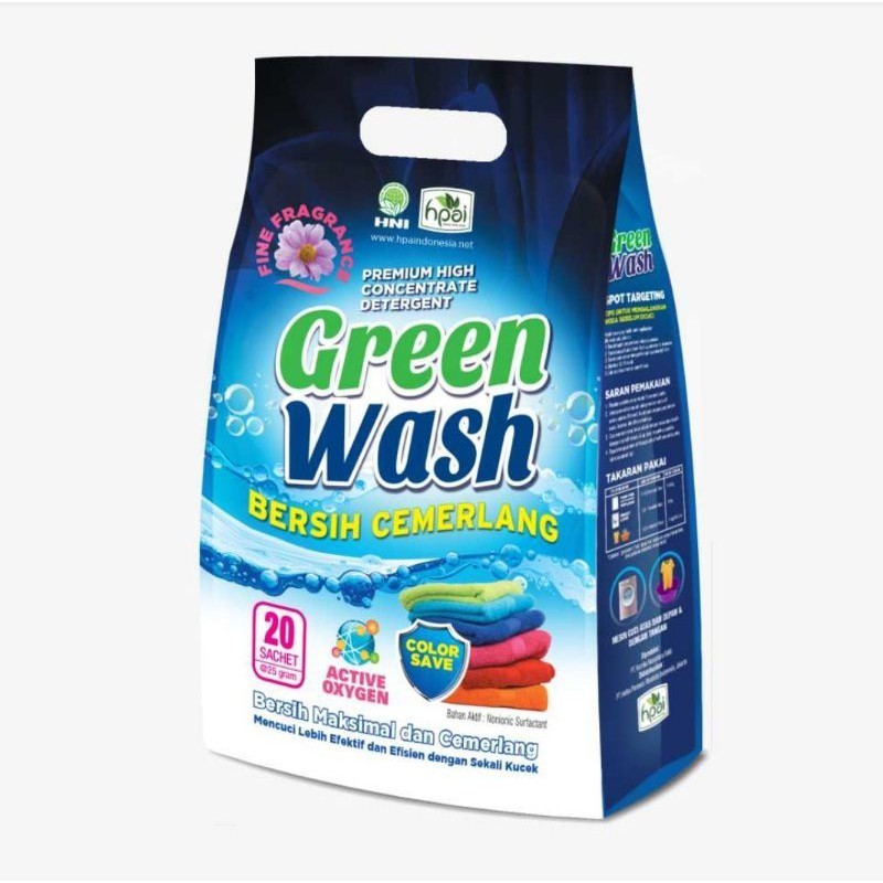 

TERMURAH Detergent RAMAH LINGKUNGAN Green Wash HPAI