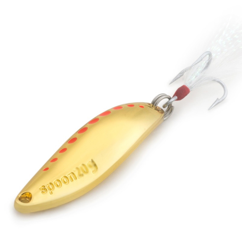 brand Fishing lure spoon 2g 5g 7g 10g 15g 20g Gold/Silver fishing bait spoon hard lures metal lure C