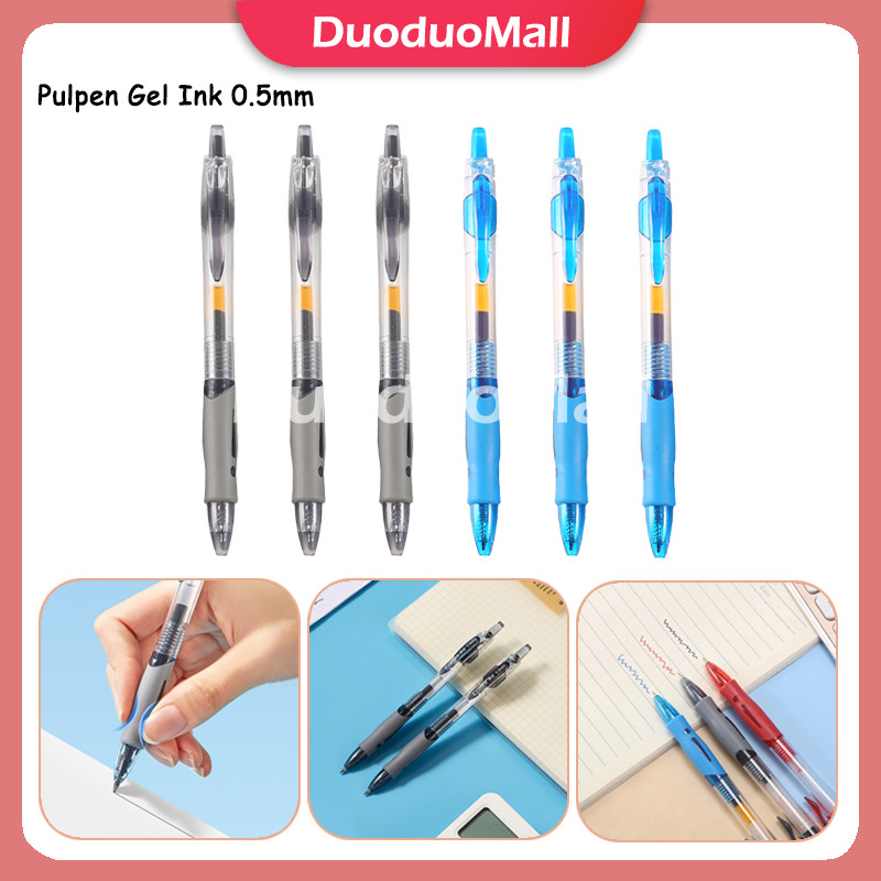 

Pulpen Gel Ink 0.5mm / Alat Tulis Kantor Sekolah Pena Pen Pencet Tinta Cair