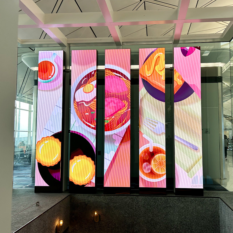 Brand new 19.5 inch stretched bar lcd  panel sign android display banner/bar display/bar screen for 