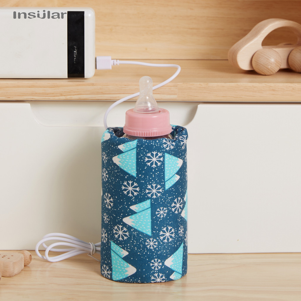 USB Milk Warmer Insulated Bag rtable Travel Cup Warmer Baby Nursing Bottle Cover Warmer Heater Bag I