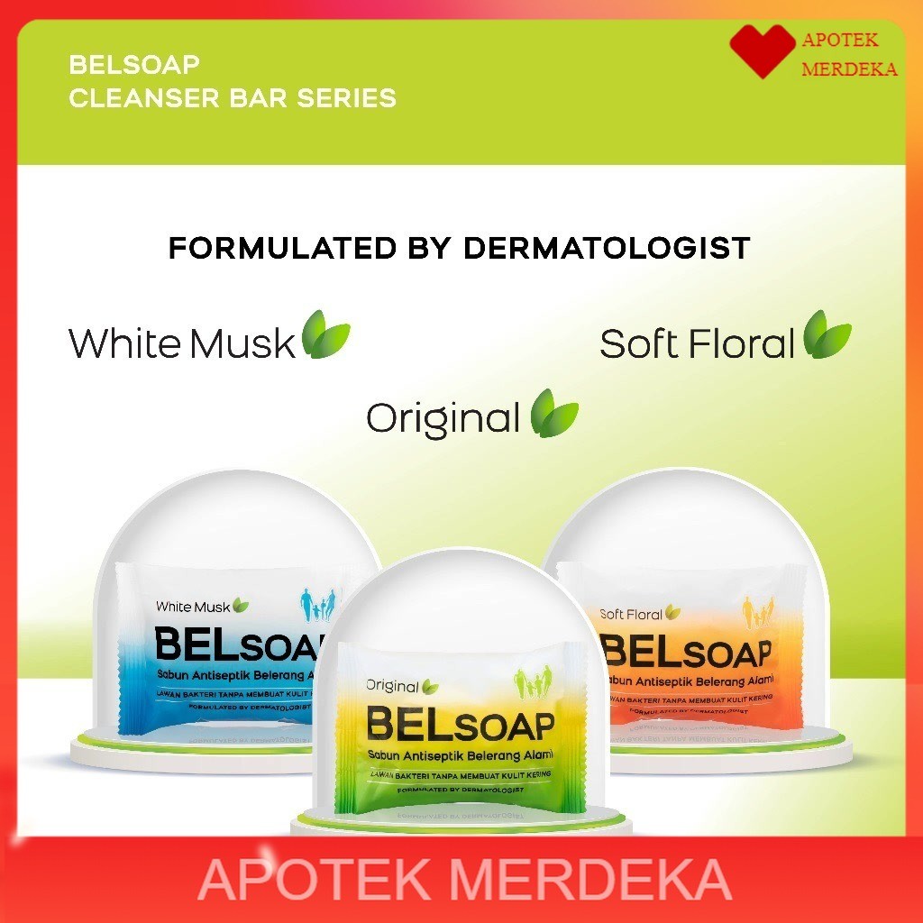 Belsoap - Original, Belsoap White Musk, Belsoap Soft Floral 65gr