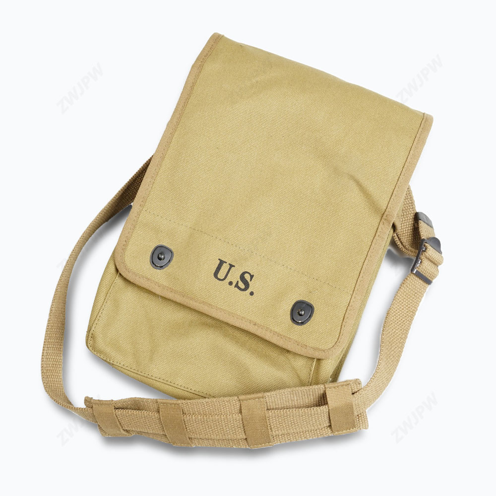 

US Map Case Shoulder Bag Canvas Khaki WW2 Reproduction