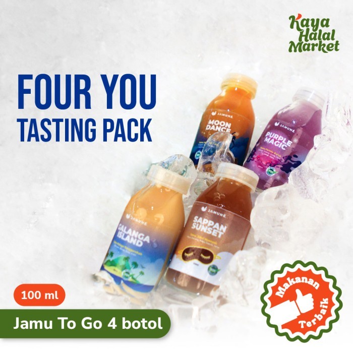 

Jamu To Go Tasting Pack 100ml Mix Varian 4 atau 6 botol Jamune