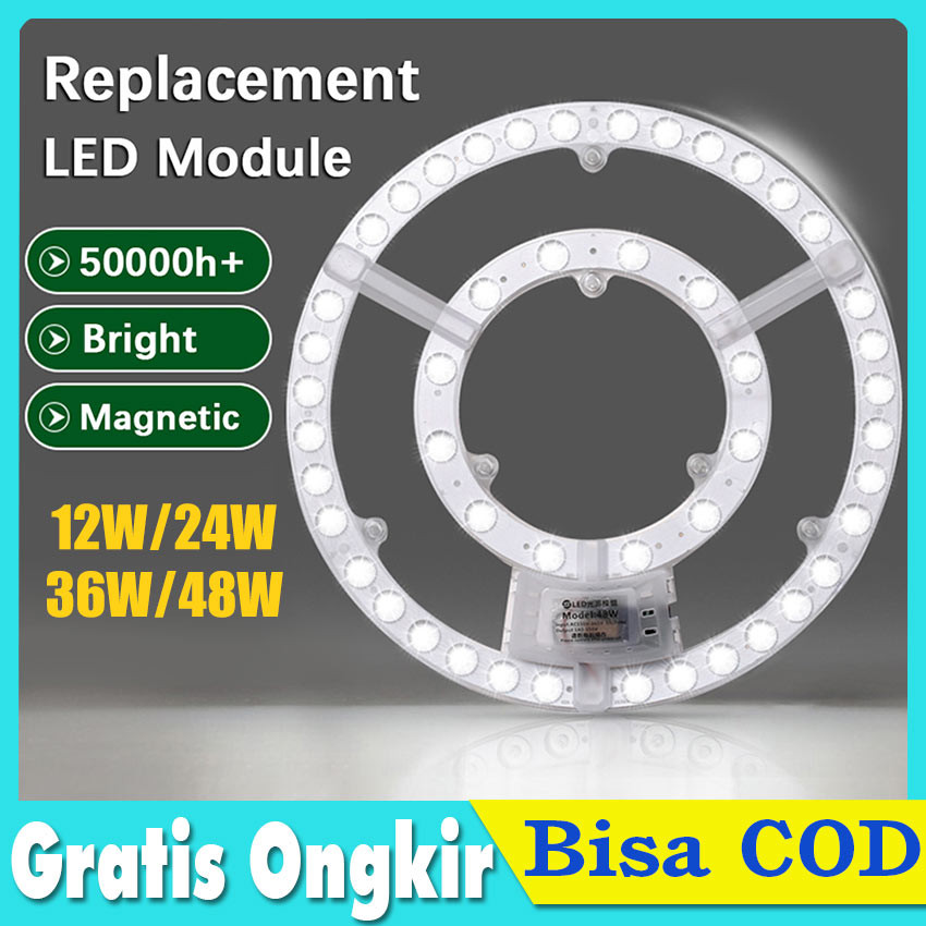 Modul Lampu LED Ring Panel Bulat Lampu Modul Plafon LED Ring Panel