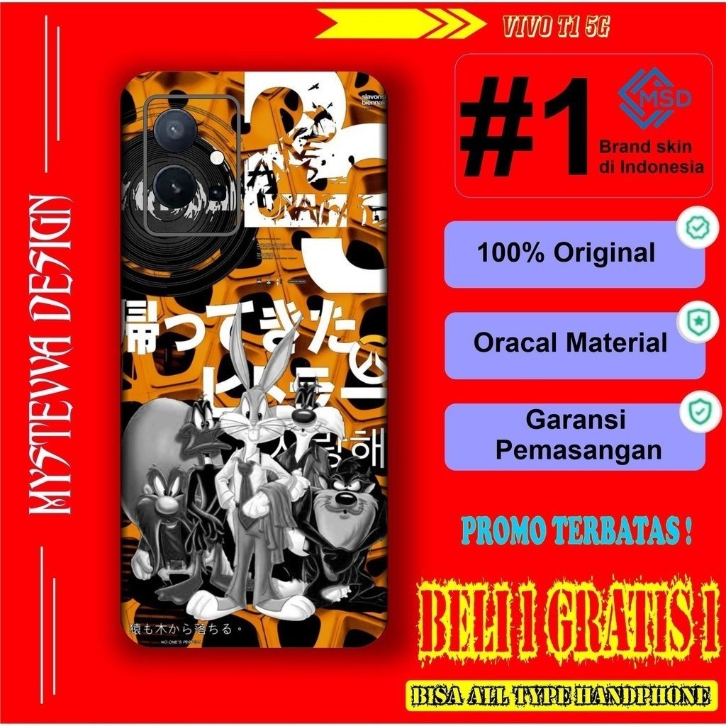 Promo Garskin Skin Vivo T1 5G Anti Gores Anti Jamur Belakang Hp