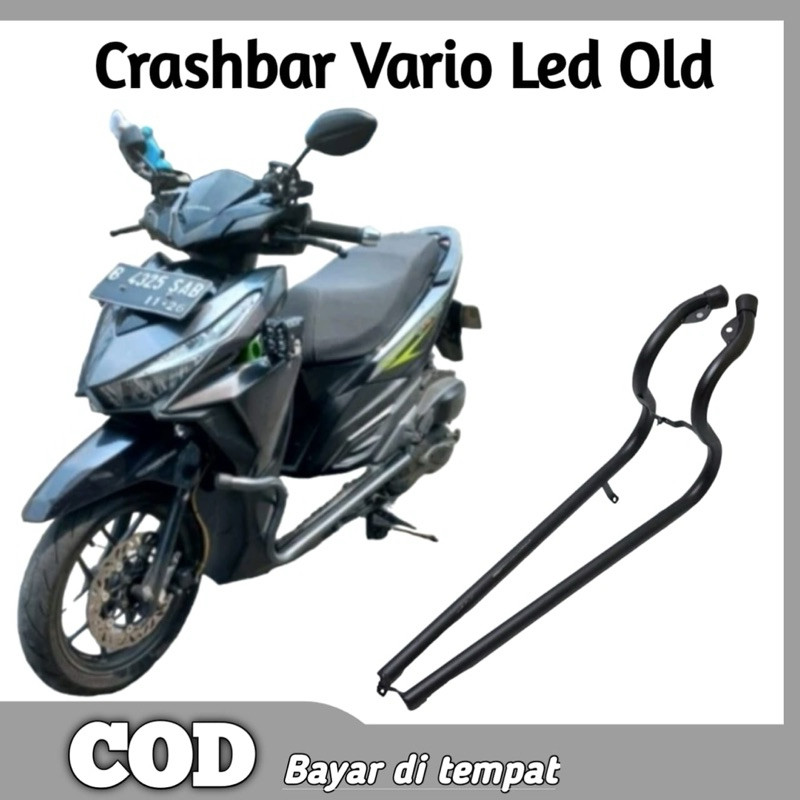 Crashbar Creshbar Tubular Vario 125 150  LED OLD 2015 - 2017 Plus Dudukan Lampu Tembak Full Besi Kua